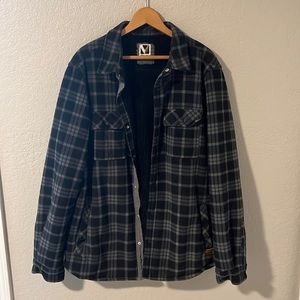 Voyager Plaid Fuzzy Overcoat